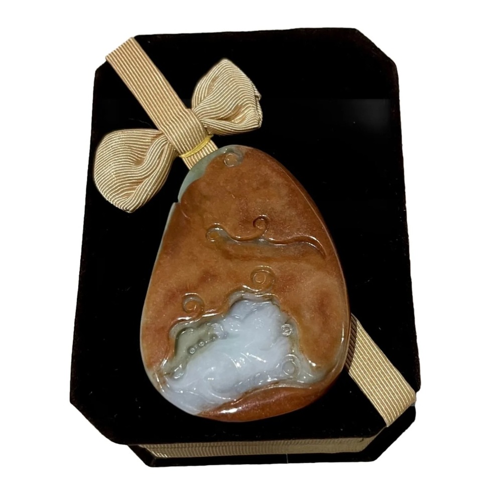 Certified Jade Jadeite 5 Star Rating Hand Carved Mouse Pendant-new 1158-308055